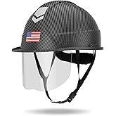 DS-SMAAT Reflective Safety Hard Hat with Visor,Vented Protection Construction Hard Hat,ANSI Z89.1& OSHA Approved Safety Helmet