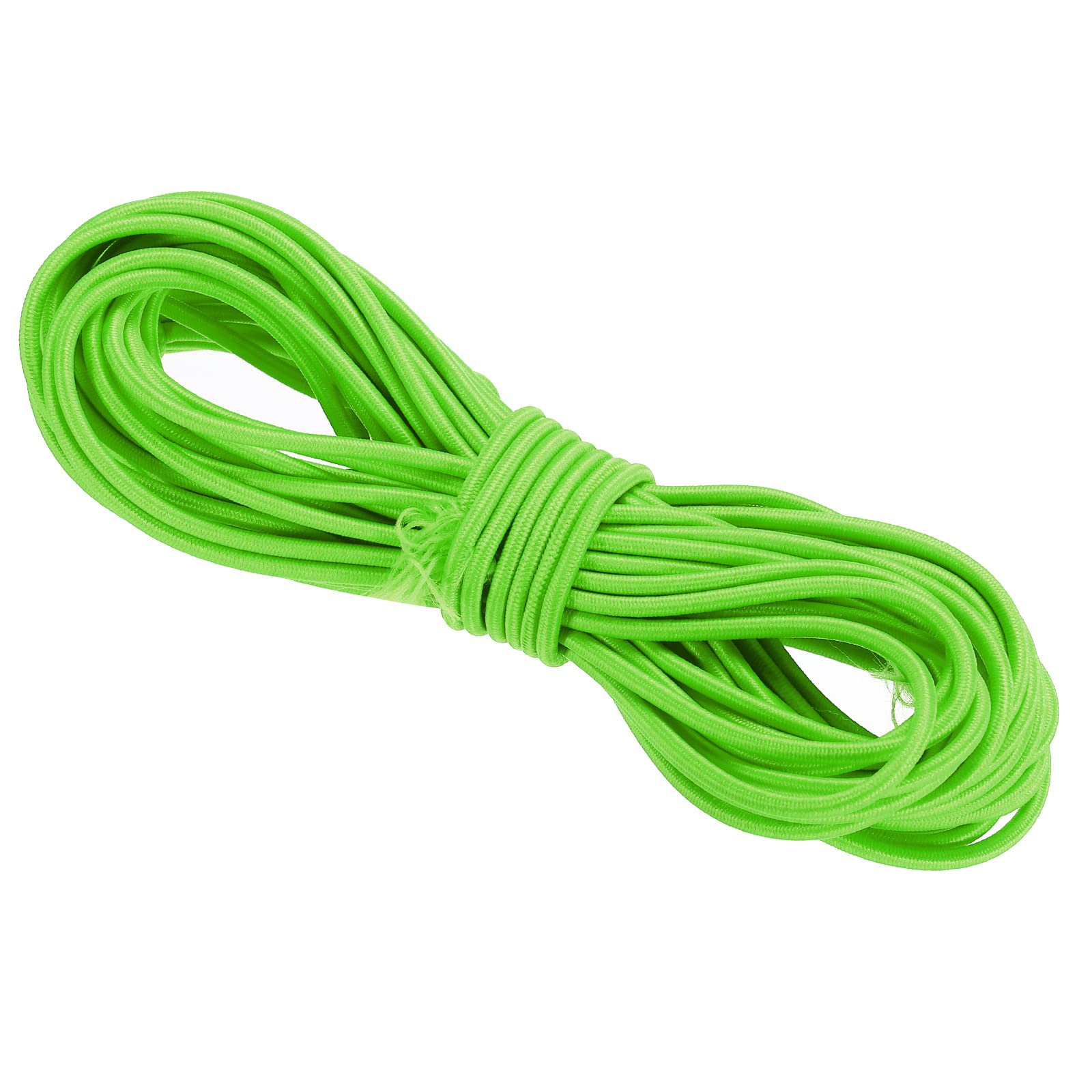 PATIKIL Bungee Cord Elastic Cord Heavy Stretch String Rope 3mm 11 Yards(10m) Fluorescent Green for Crafting DIY Sewing Hook Straps Camping Tie Down Strap