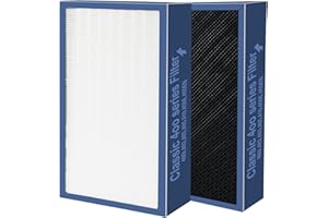 MOZZOOM 2 Pack Replacement Filter Compatible with Models 480i, 405, 403, 402, 410, 450E, 455EB – Upgraded 3-in-1 H13 True HEPA & Carbon Filter