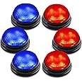 BEAN LIEVE 6-Pack Game Buzzers - Team Answer Buzzers with Lights and Sound Classroom Buzzers Buzzer Buttons for Game Show Develops Social Skills