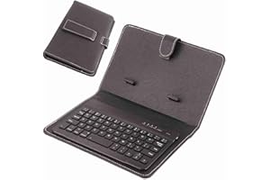 RASTKY Universal Wireless Keyboard Case for Phones, Compact and Lightweight Keyboard Cover with Stand (Black)