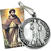 Westmon Works St Francis Dog Medal Set with Saint Rocco Patron Saint of Dogs Holy Card
