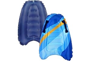 Inflatable Surfboard with Handles, Lightweight Boogie Board for Beach & Pool, Safe Floating Surf Mat for Adults & Kids, Summe