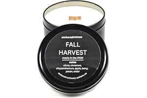 Anchored Northwest - Fall Harvest Travel Tin Candle, 6oz, 35+ Hour Burn