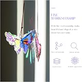 H&D Crystal Butterfly 76mm Hanging Prism Suncatcher for Home Decor view 7