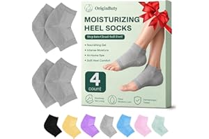 Moisturizing Socks Women, Heel Socks for Dry Cracked Feet Women, Breathable Silicone Heel Socks, Moisturizing Heel Socks for 