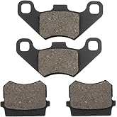 FVRITO ATV Rear Disc Brake Pads Compatible with 125cc 110cc Tao tao Coolster Kazuma Baja Apollo Roketa Vitacci RPS Loncin Lifan SunL NST 50cc 70cc 90cc Chinese Quad 4 Wheeler Go Kart Dune Buggy Parts