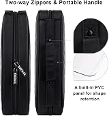 TIMCORR CD Case DVD Holder 160 Capacity Portable Binder Black view 2