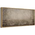 SIGNFORD Extra Large Framed Canvas Print Wall Art Abstract Neutral Ombre Minimalist Gradient Illustrations Modern Art Calm Warm for Living Room, Bedroom, Office - 60"x30"