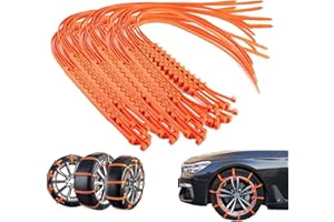 Anti-Skid Snow Chains for Car, Anti Skid Snow Chains Car Winter Tire Wheels Chain, Anti Skid Chains, Zip Tie Snow Chains for 