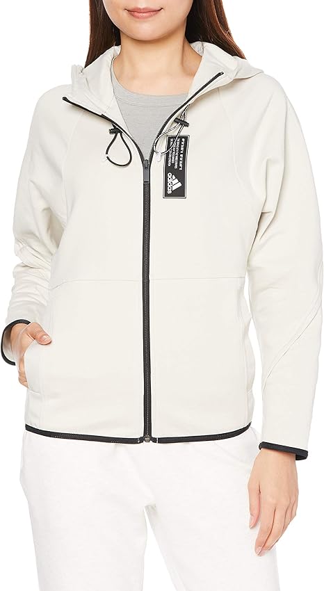 Amazon アディダス スウェット パーカー アディダス スポーツウェア ルーズフィットパーカー レディース フィットネス トレーニング スウェット パーカー 通販