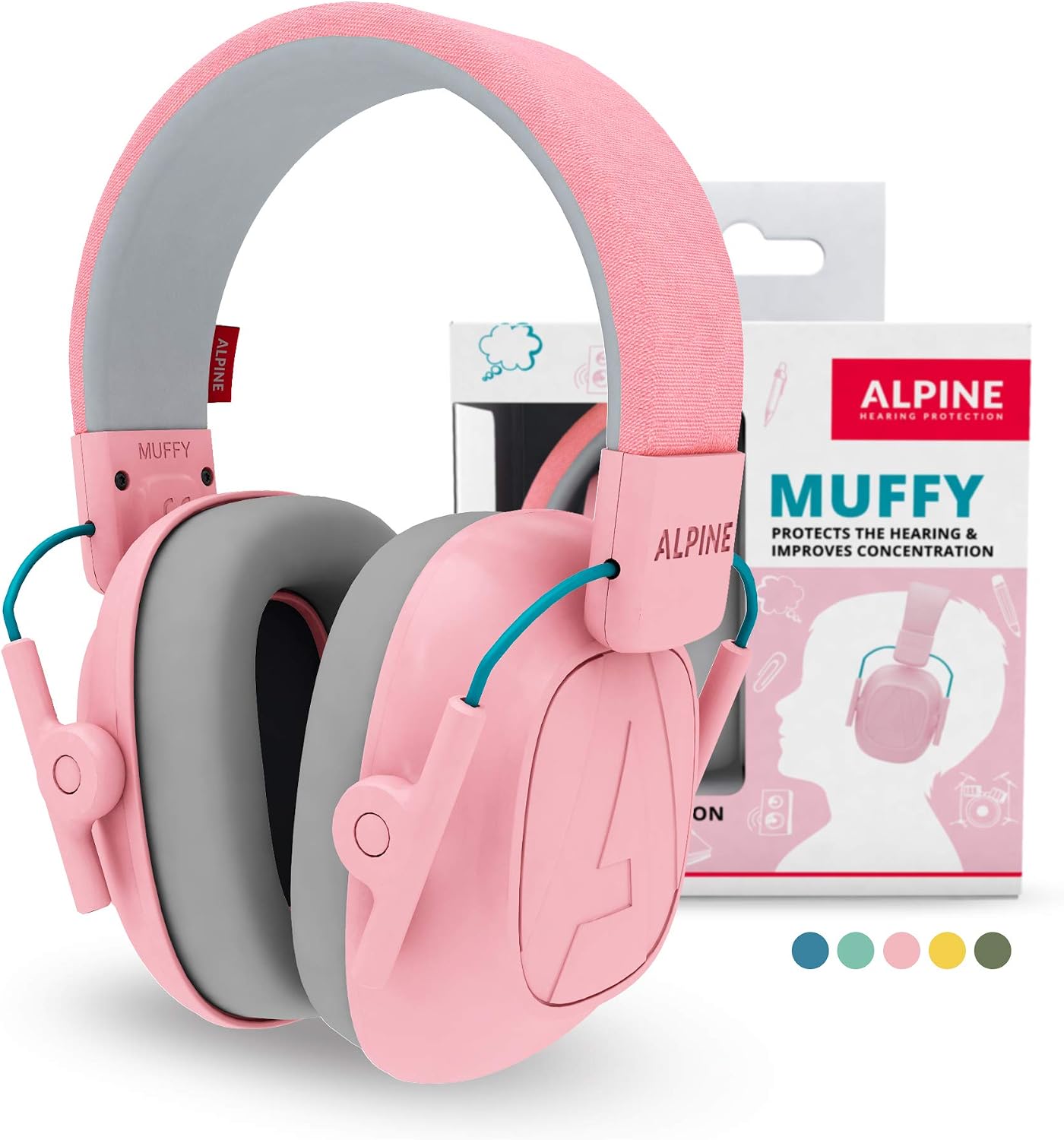 Alpine Muffy Kids Ear Defenders Children aged up to 16, CE & UKCA Certified