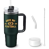 LANJAO Tumblers 40oz Straight Skinny Car Cups Sports Travel Coffee Mug, Stainless Steel, Insulated,Classic Collection Gifts for Men Women Fans