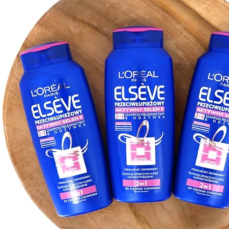 (100ml=4,99€) 3x200ml Loreal Paris Elvital Elseve 2in1 Anti-Schuppen Dandruff Selenium S Aktiv Shampoo & Spülung Conditioner