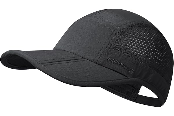 GADIEMKENSD Mens Folding Outdoor Hat Long Brim UPF 50+ Sun Protection