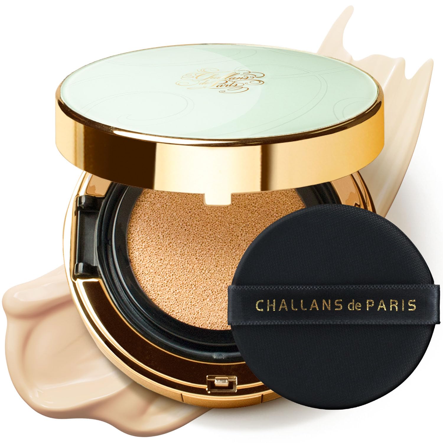 Photo 1 of [CHALLANS de PARIS] Cushion de Lunar Excellence Cushion Foundation – 23 Medium Beige | Long-Wear, Buildable Coverage, Lightweight Airy Fit, Hydrating Glow