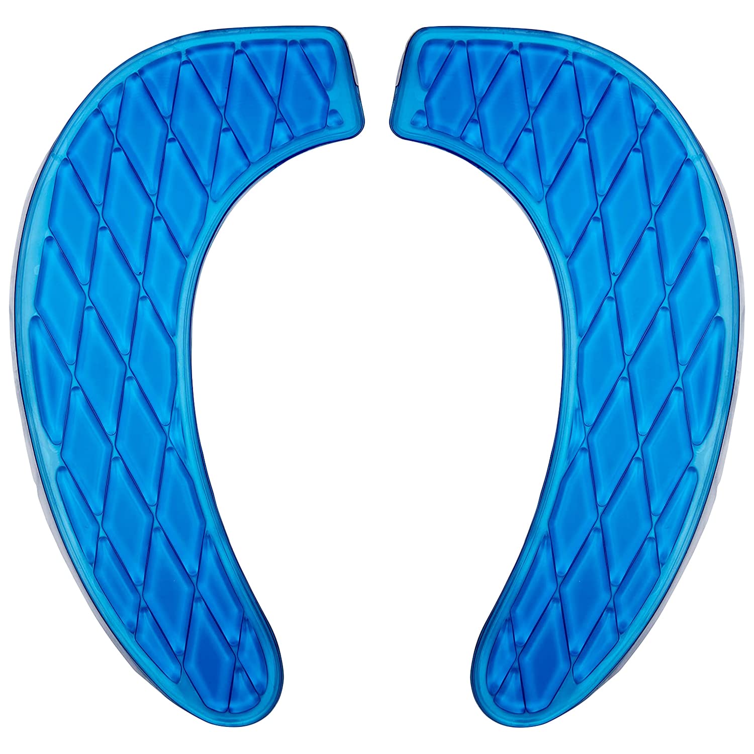 Kindax Gel Toilet Seat Cushion Portable and Washable Toilet Seat Cover Universal with Self-Adesive Design(Blue)