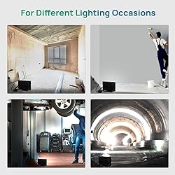 Ustellar Flood Lights Outdoor Plug In 3 Pack 80W