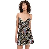 alice + olivia Women's Tayla Structured Lanturn Mini Dress