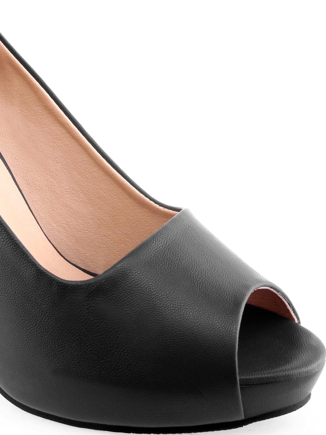 shuz touch black pumps & peep toes