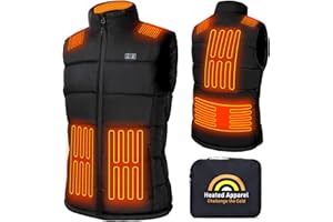Weamest Heated Vest for Men Women with 16000mAh 7.4V Battery Pack Included, Size Adjustable Heated Vests for Winter
