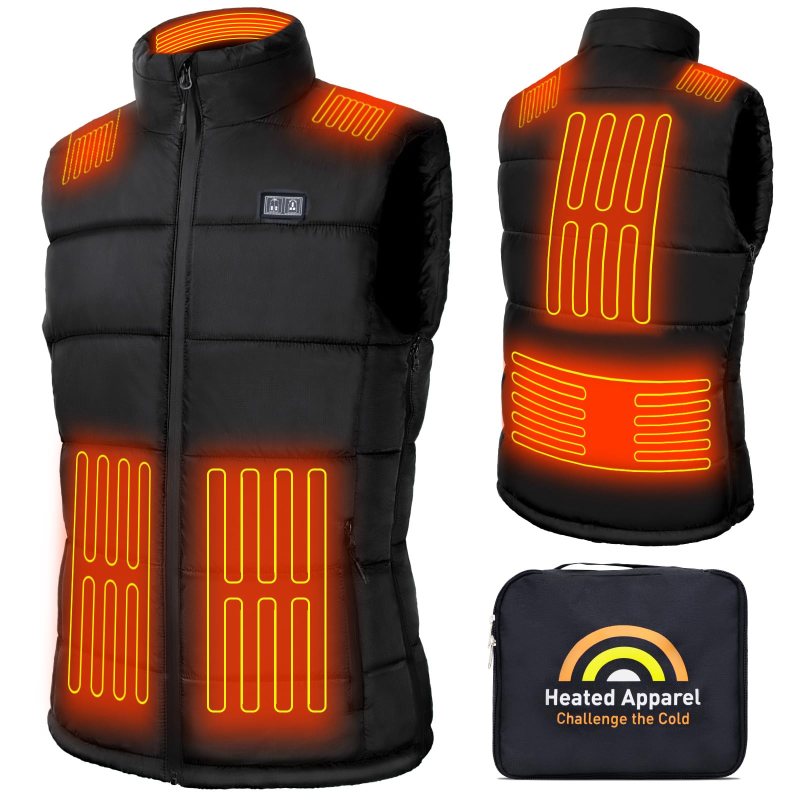 Photo 1 of Weamest Heated Vest for Men Women with 16000mAh 7.4V Battery Pack Included, Size Adjustable Heated Vests for Winter Outdoor Hunting Skiing Camping