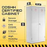 Horison Industries COSHH Storage Cabinet 1830mm Steel HSE Compliant Chemical view 2