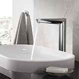 GROHE 23428000 Eurodisc Joy Tap Free-Standing Basin Smooth Extra High Spout view 4