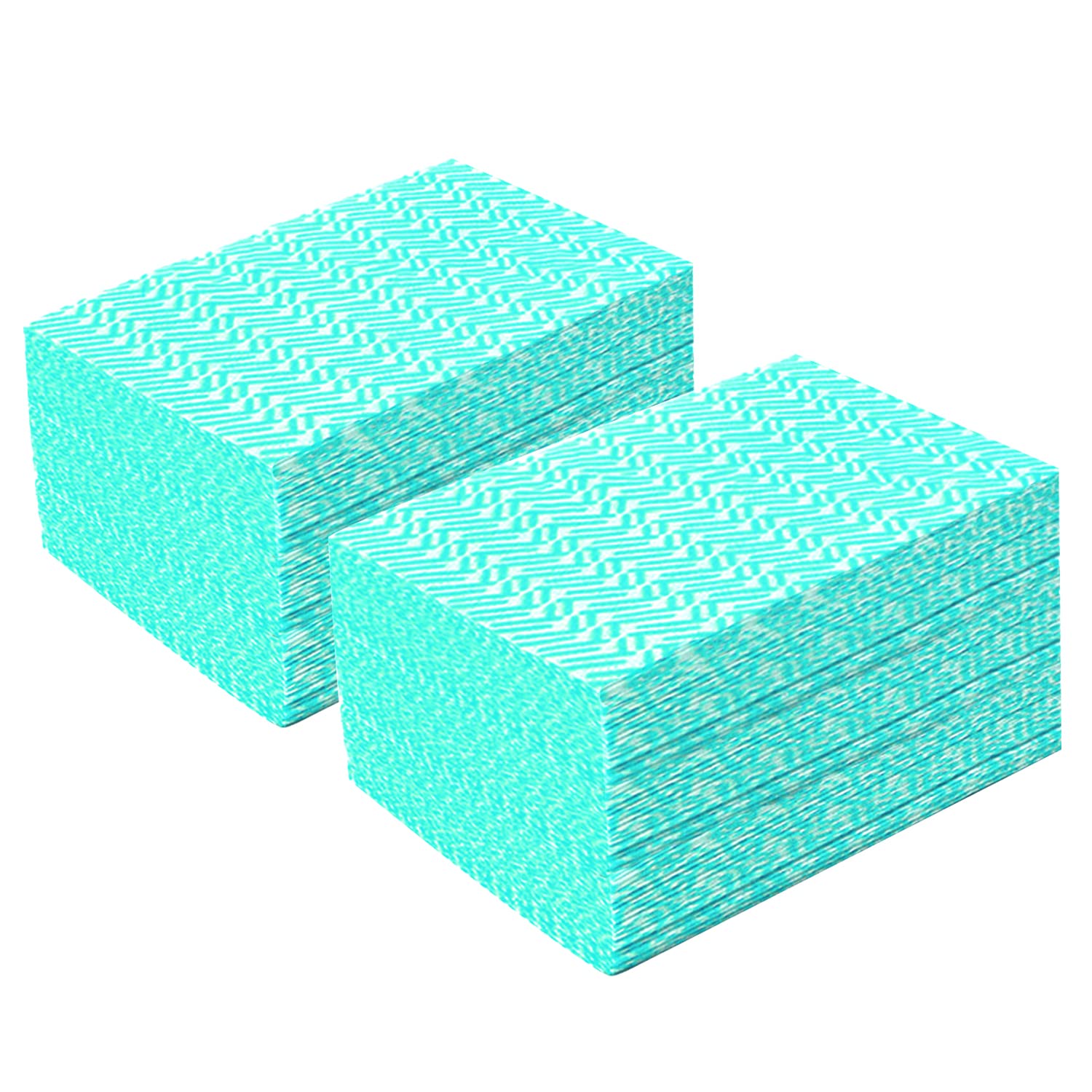 JEBBLAS Reusable Handi Wipes Disposable Cleaning Towels Dish Towels and Dish Cloths Reusable Towels,Handy Cleaning Wipes, 100 Count/Pack,Green