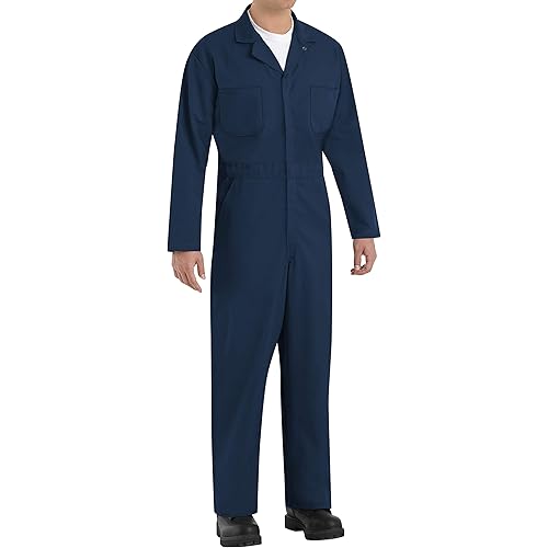 Red Kap Men's Long Sleeve Twill Action Back Coverall