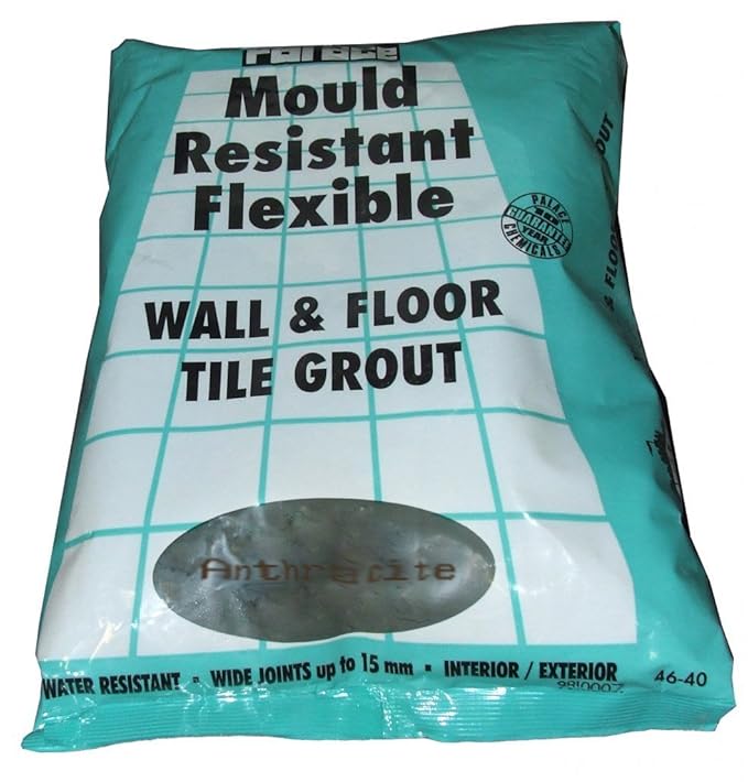Flexible AntiMould Wall & Floor Tile Grout Black (Anthracite) Amazon