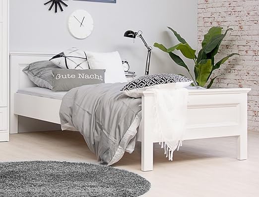 Expendio Jugendbett Landstrom 61 Weiss 90x200 Singlebett Gastebett