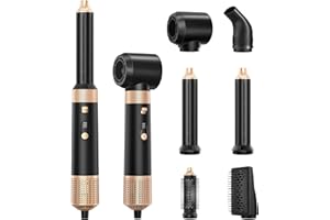 Fotgear 6 in 1 Hair Dryer Brush Set, 850W Hair Styler Hot Air Curlers Auto Wrap Multi Styler Hair Tools with 3 Level Temp Set