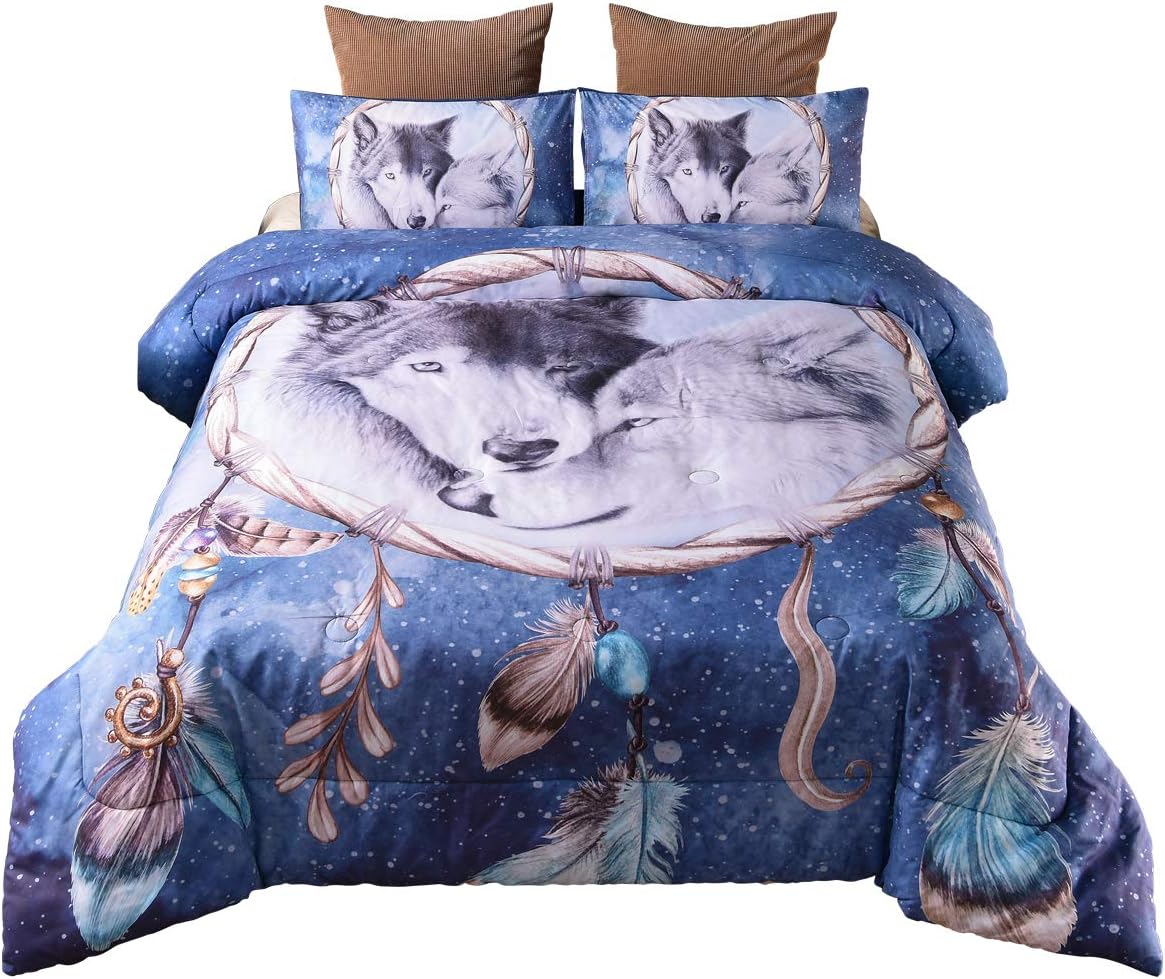 Amazon Com Enman Home Queen Bedding Sets Bohemian Dream Catcher