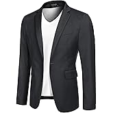 COOFANDY Mens Sport Coat Casual Blazer One Button Business Suit Jacket