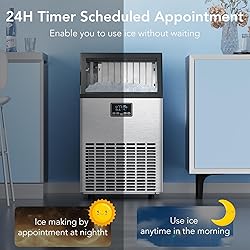 COWSAR Commercial Crescent Ice Maker Machine