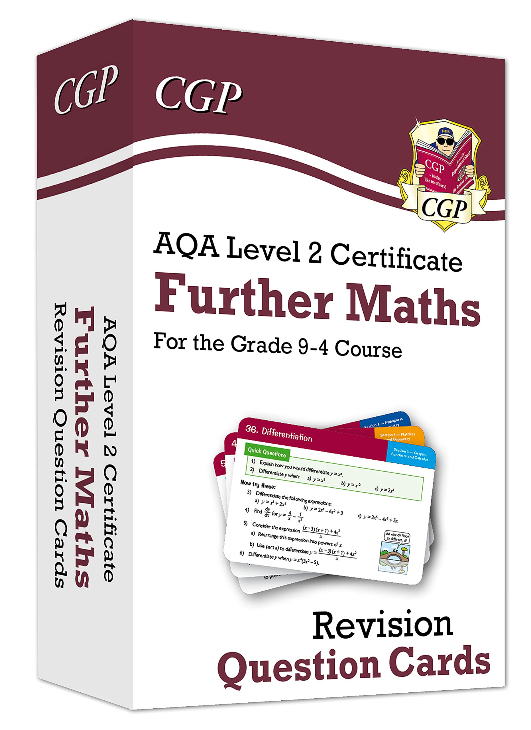 New Aqa Level 2 Certificate Further Maths Revision Question Cards Perfect For Catch Up And The 22 And 23 Exams Cgp Gcse Maths 9 1 Revision Amazon Co Uk Cgp Books Cgp Books Books