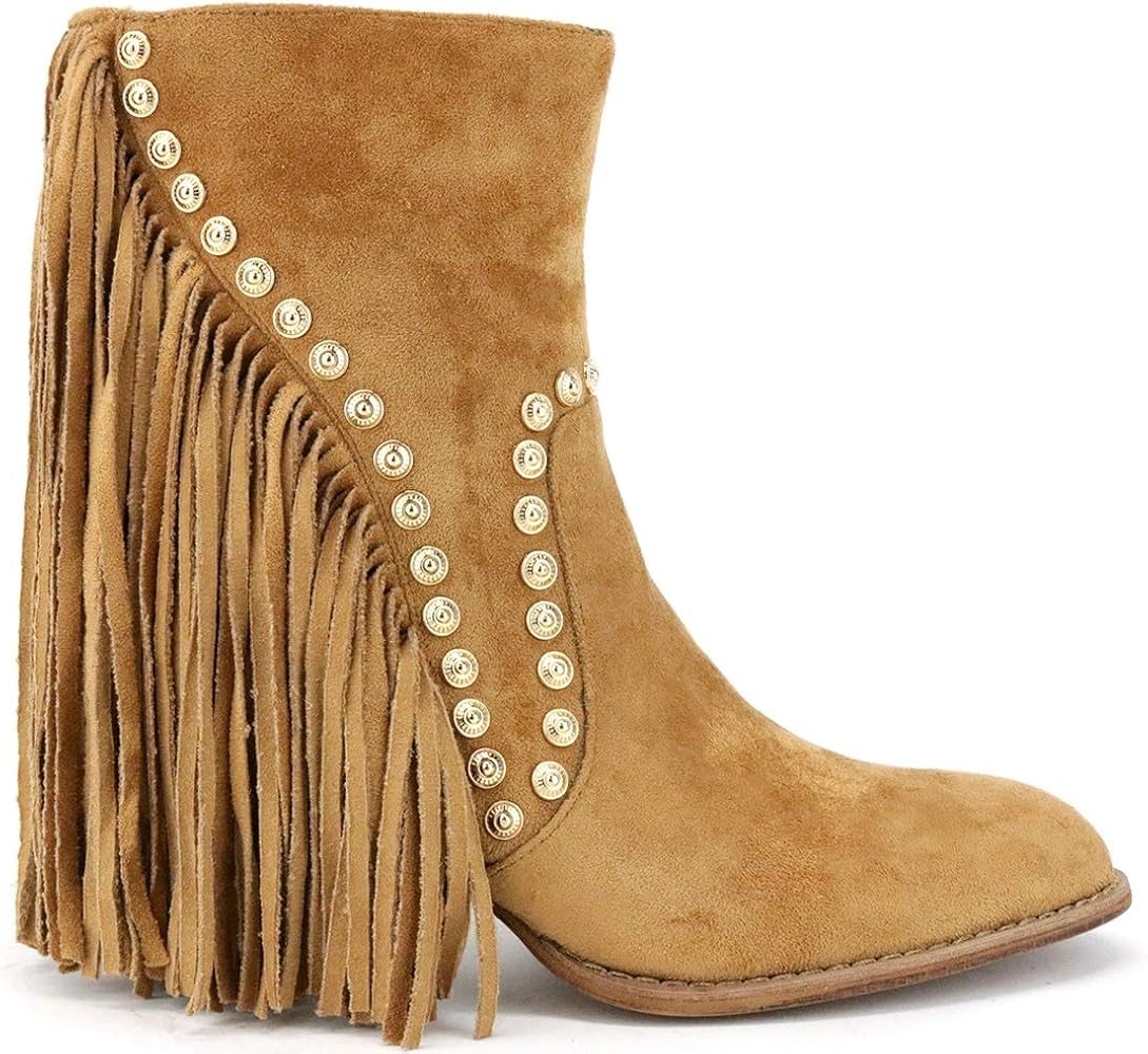 beast fashion fringe booties