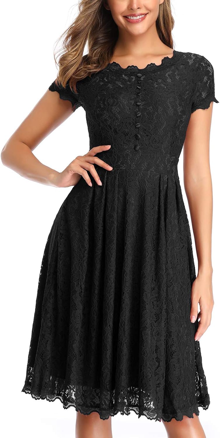 retro lace dress