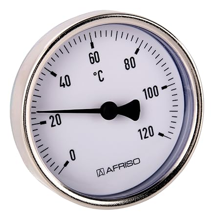 Sanitop-Wingenroth 27147 9 Bimetall-Zeigerthermometer 120 Grad C,