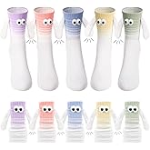 5 Pairs Funny Holding Hands Socks 3D Dolls Magnetic Hands Crazy Socks for Friends Couples Teens Birthdays Thanksgiving Christ
