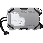 Trayvax Original 2.0 Wallet, RFID Front Pocket Tactical Metal Credit Card Holder with Money Clip, Slim Minimalist Wallet for Men and Women, Grey