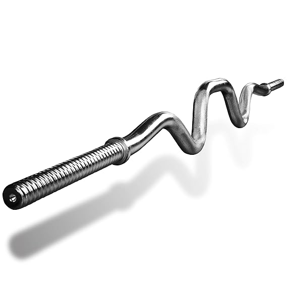 UMI. Essentials SZ Curlstange Länge 120cm, Stangendurchmesser 25mm STANDARDNORM, Verchromt & gerändelt, mit Sternverschlüssen