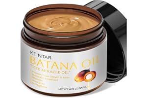 Ktintar 100% Natural Raw Batana Oil for Hair Growth, Unrefined & Organic Dr Sebi Hair Growth Oil From Honduras, Prevents Hair Loss, Eliminates Split Ends, Enhances Thickness 4.23 Fl Oz (Pack of 1)