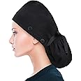 ABAMERICA Scrub Caps for Women Surgical Caps Nurse Hat Functional Ponytail Holder for Long Hair Single or Satin-Lined