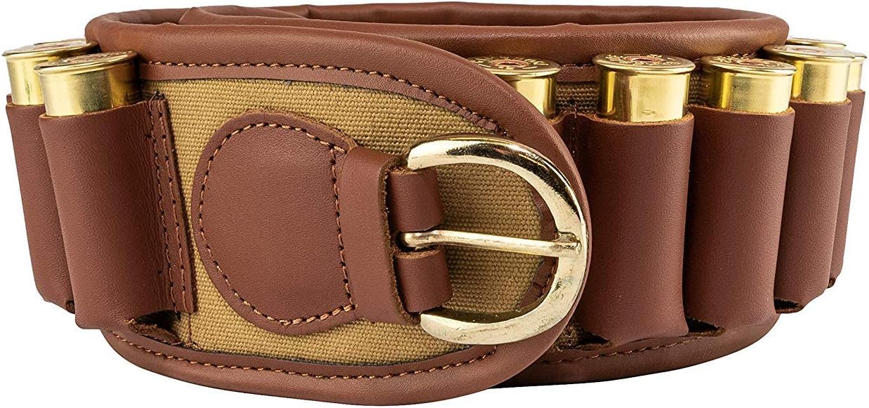 JACK PYKE Heavy Duty Cotton Canvas Cartridge Holding Belt Fawn, 30 à 46 pouces (76 à 117 cm)