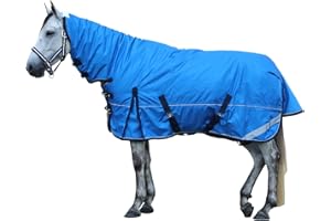 Gallopoff 1680 Denier Heavyweight Horse Blanket with 300g Insulation in Body and Hood, Full Neck Combo, Waterproof Breathable