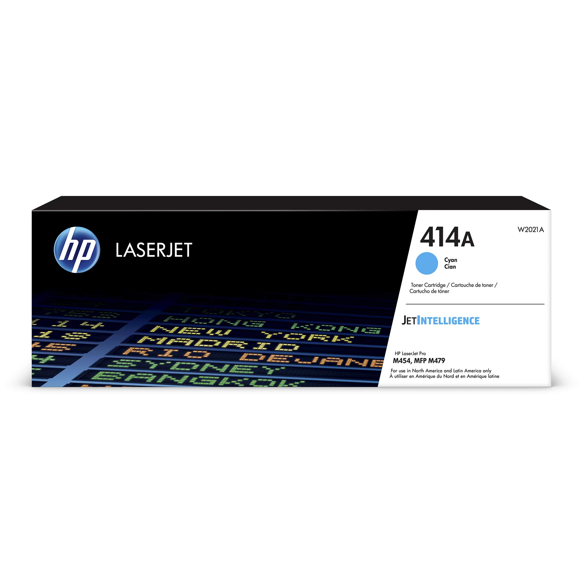 HP 414A | W2021A | Toner Cartridge | Works with HP Color Laserjet Pro M454 Series, M479 Series | Cyan