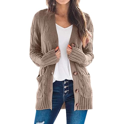 JMMSlmax Cardigan Sweaters for Women Lightweight with Pockets