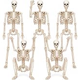 QUSTGO Halloween Skeletons Decorations, 5 Pack 16